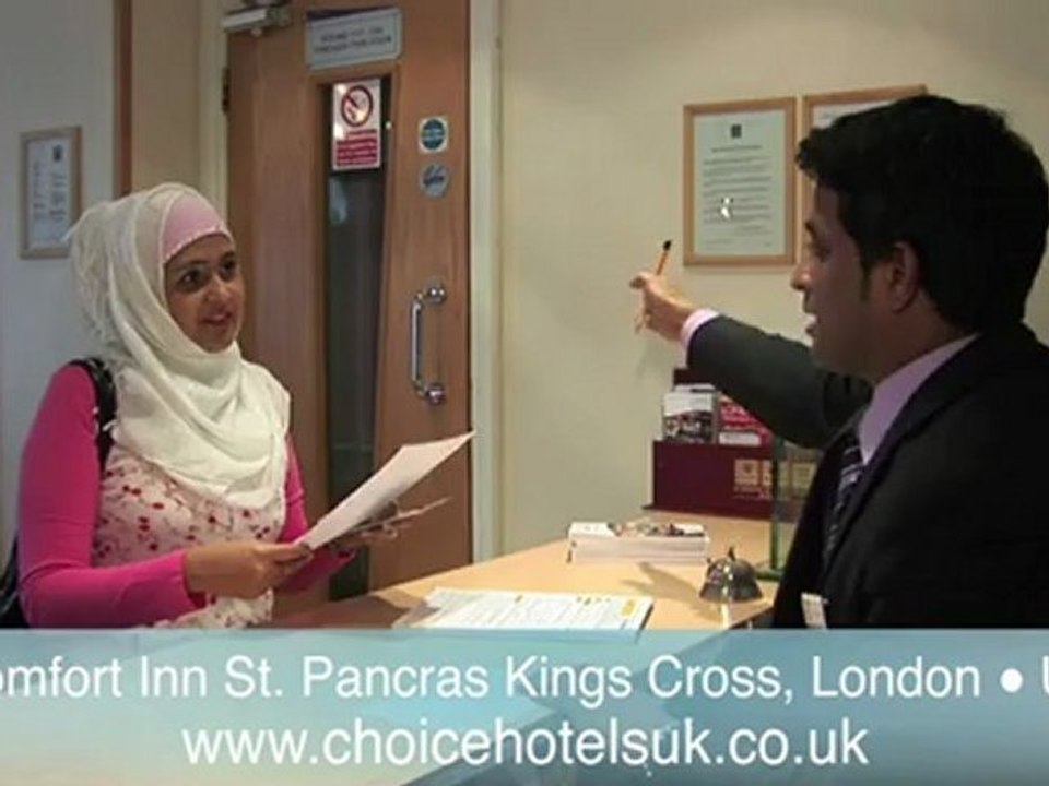 Comfort Inn St Pancras King's Cross, UK. Explore the hotel witn the General manager