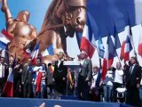 Marseillaise à l'issue du discours de Marine le Pen, le 1er mai 2012.