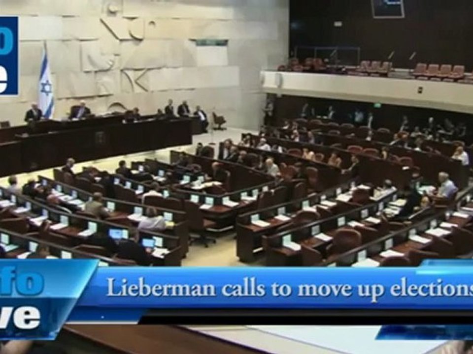 Lieberman calls to move up elections