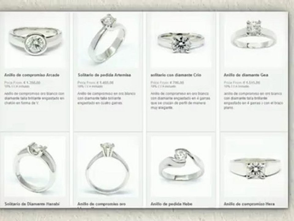 Anillos de compromiso con Diamantes