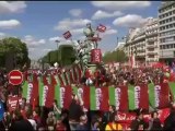 May Day Celebrated with Protests from London to New York
