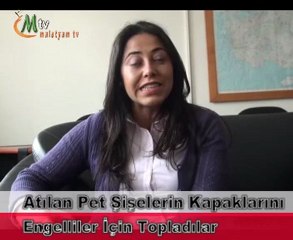 Atılan Pet Şişelerin Kapaklarını Engelliler İçin Topladılar