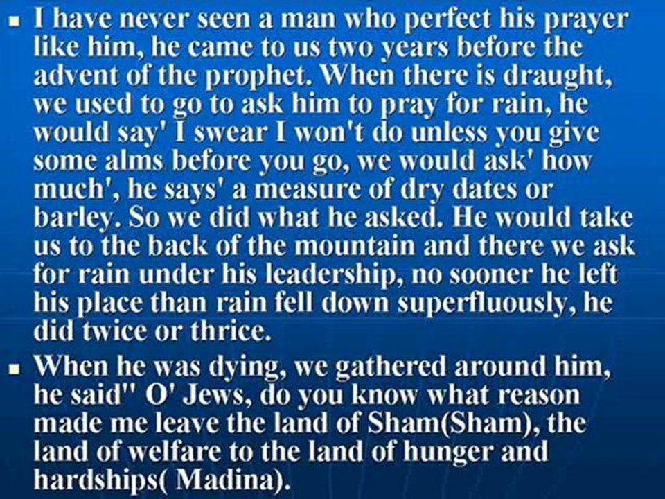 Early Jews witness to prophethood of Mohamed (PUH)