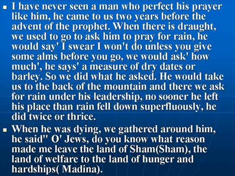 Early Jews witness to prophethood of Mohamed (PUH)