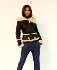 blouson cuir mouton giorgio karima