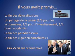 Sarkozy vous a menti pendant 5 ans