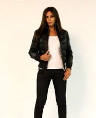doudoune cuir giorgio patrizia noir