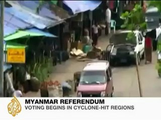Myanmar holds vote in cyclone-hit areas - 24 May 08