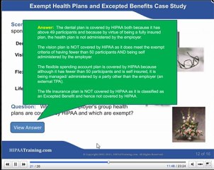 HIPAA Awareness Training For Employers and Employer Group Health Plans Demo, HIPAA Training