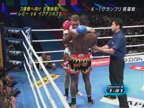 Alexey Ignashov vs Remy Bonjasky - K-1 World GP 2005 in Osaka