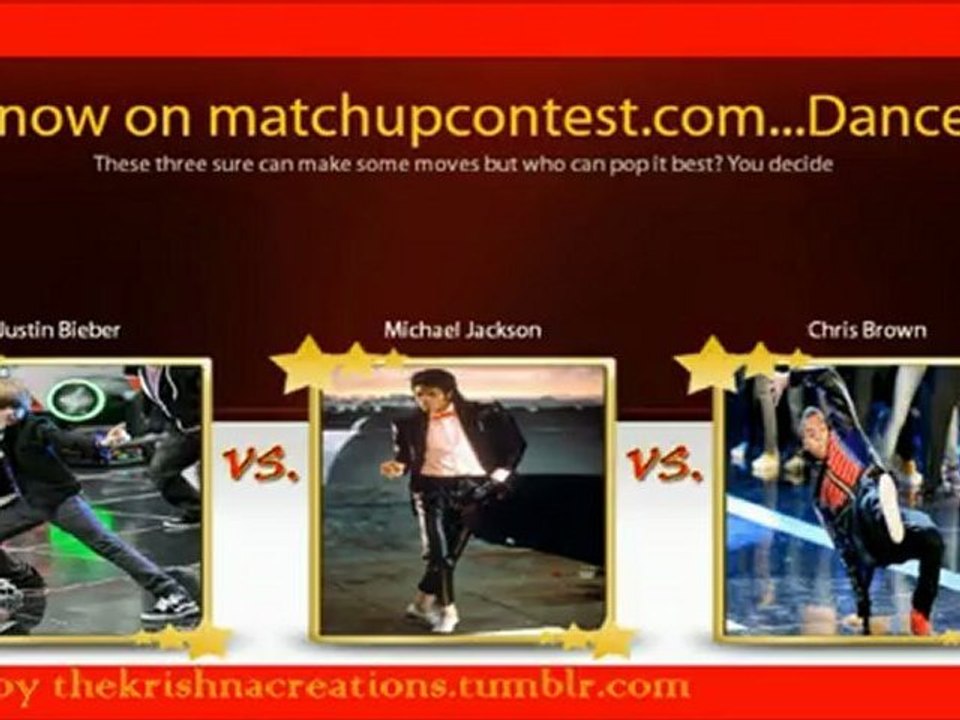 Michael Jackson vs Chris Brown vs Justin Beiber vote now at matchupcontest