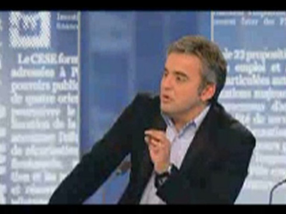 Alexis Corbière sur BFM face à B. Debré (UMP)