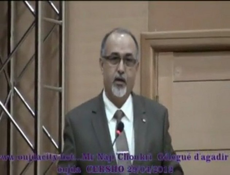 كلمة الناجي شكري نائب وزارة التربية الوطنية بأكادير خلال حفل تكريم مفتشي التعليم المحالين على التقاعد  بنيابة وجدة انكاد