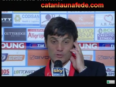 Montella dopo Catania-Bologna