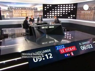 French presidential rivals go head to head in TV debate