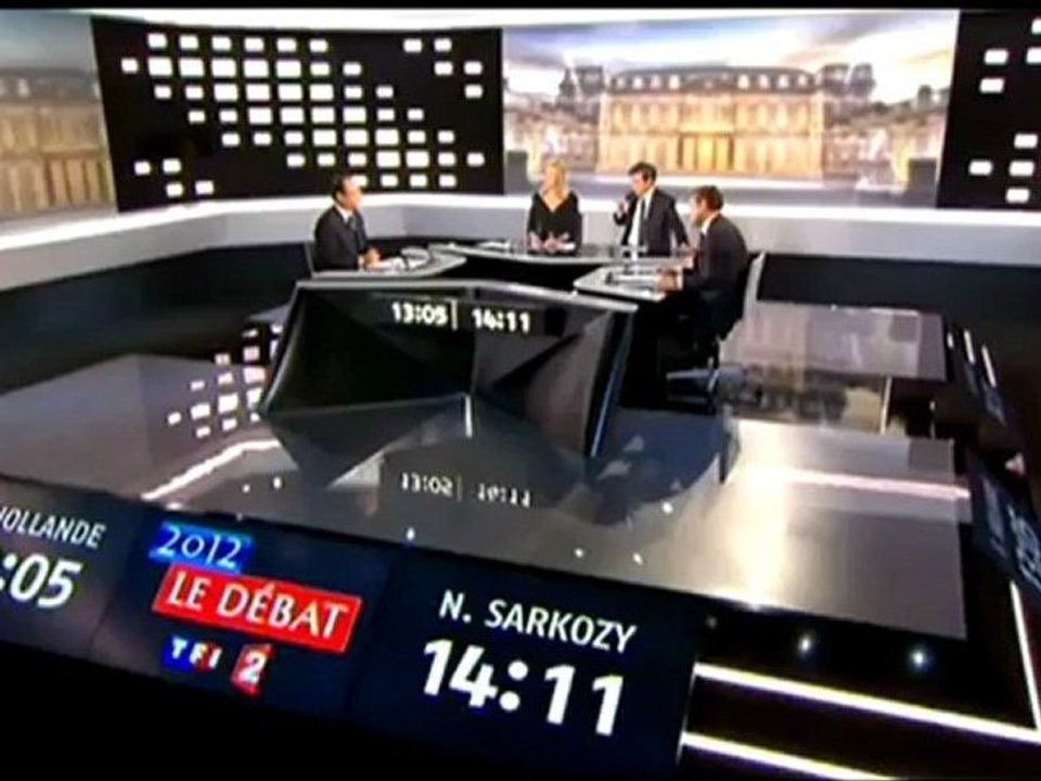 Débat 2012 : Hollande "Ce n'est jamais de votre faute"