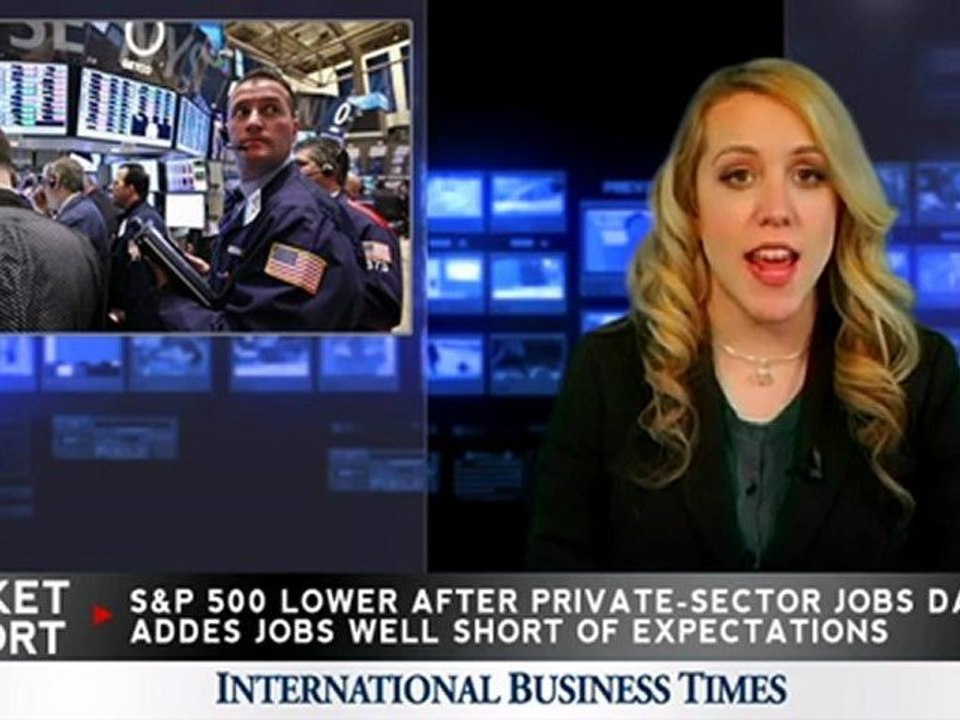 DJIA: S&P 500 Lower Following Private-Sector Jobs Data, MasterCard Profit Beats Estimates