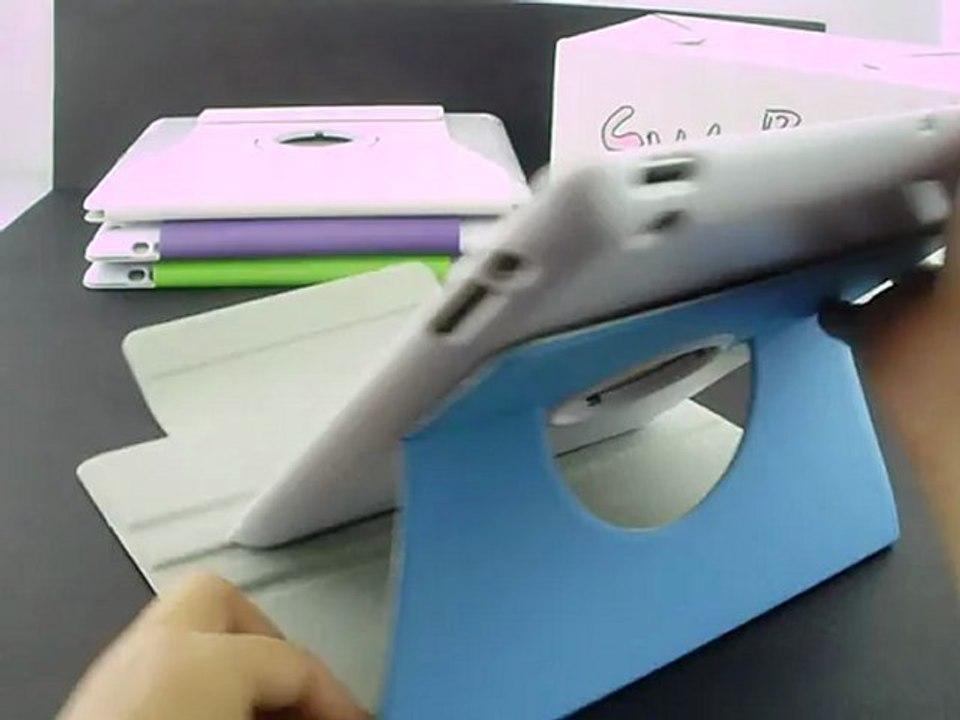 Slim-fit 360 Degree Rotating Stand Case for iPad 3 iPad 2