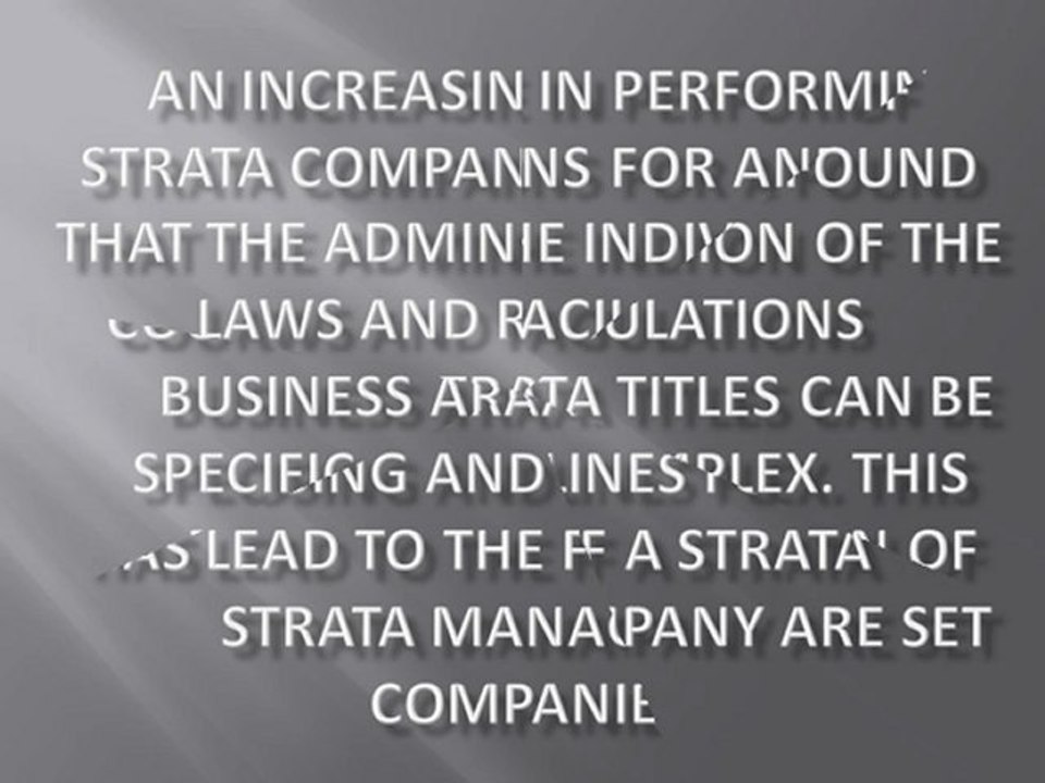 The Delegation of a Strata Management Company Explained