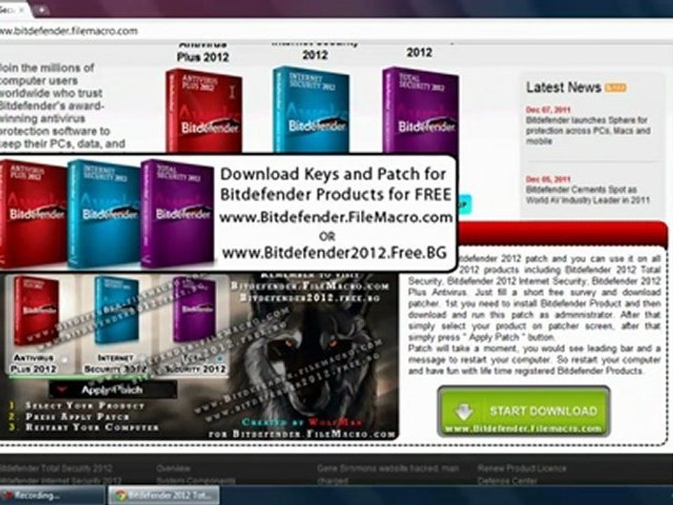 Bitdefender Total Security 2012 Patch