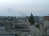 Syria - unknown govern. - Al Qsearhm - 20111216 - Heavy gunfire from tanks and machineguns sound over the city