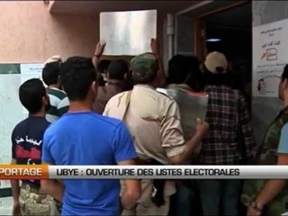 Libye, ouverture des listes électorales