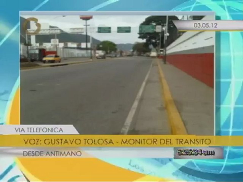 Reporte del tráfico desde Antimano