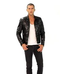 Blouson cuir Daytona buffle rebelious noir