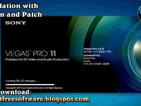 Sony Vegas Pro 11 Serial | Keygen | Crack | FREE Download May June 2012 Update