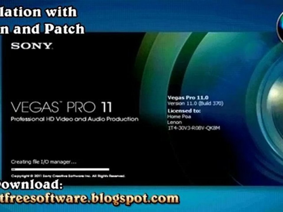 Sony Vegas Pro 11 Serial | Keygen | Crack | FREE Download May June 2012 Update
