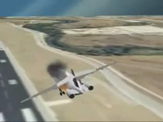 Reconstrucción virtual del accidente en Barajas