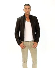 Blouson cuir Daytona makao marron