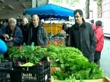 Nantes : la politique s'invite au marché de Talensac