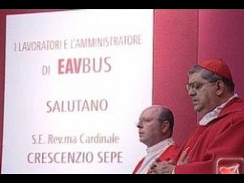 Napoli - Sepe in visita pastorale alla sede di EavBus (03.05.12)