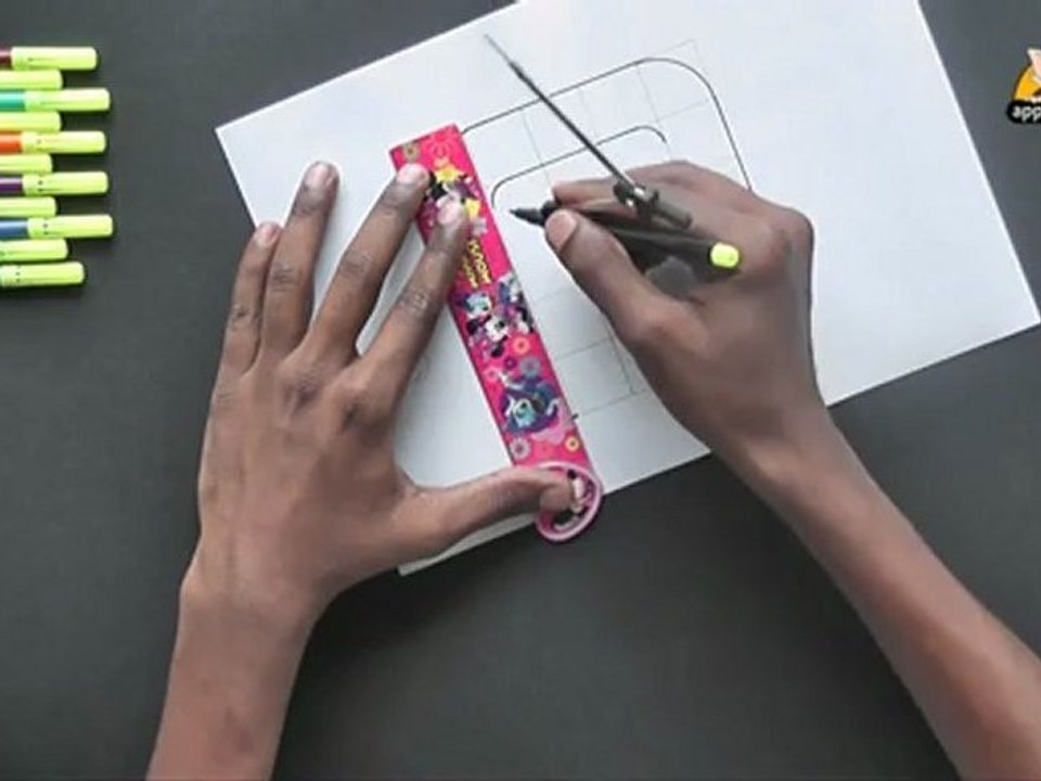 Write Block Style Alphabet - 'U'