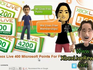 Xbox Live 400 MS Points Redeem Codes Free Giveaway