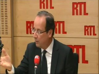 François Hollande sur RTL : "Je suis très attaché à une marque de compotes. Et avec des morceaux pour être plus précis"