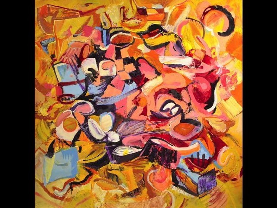 Oil Painting Process Video  | Warm Autumn  | Ari Lankin  | Abstract