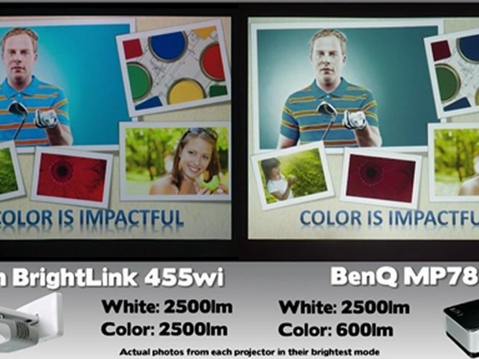 BenQ MP780st - BrightLink Competitor Analysis