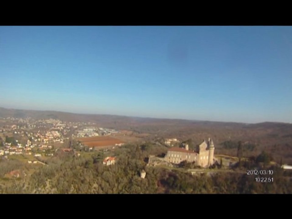 Paramoteur - virée Lotoise (46) - Cahors - Arcambal - Mercuès
