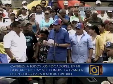 Capriles pide al pueblo escoger bien sus líderes