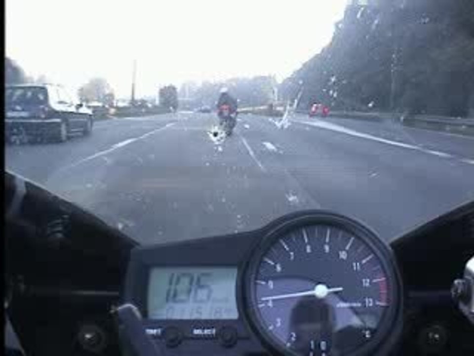 Moto sur l'autoroute!