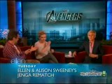 Scarlett Johansson and Robert Downey Jr. Interview And Game May 04 2012