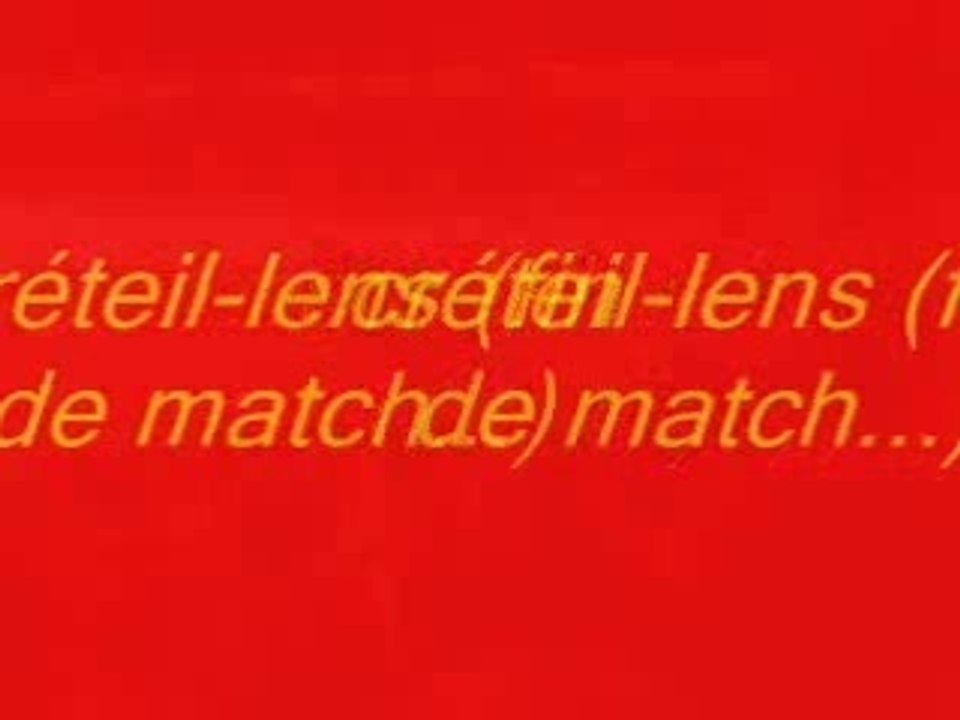 Créteil-lens (fin de match)