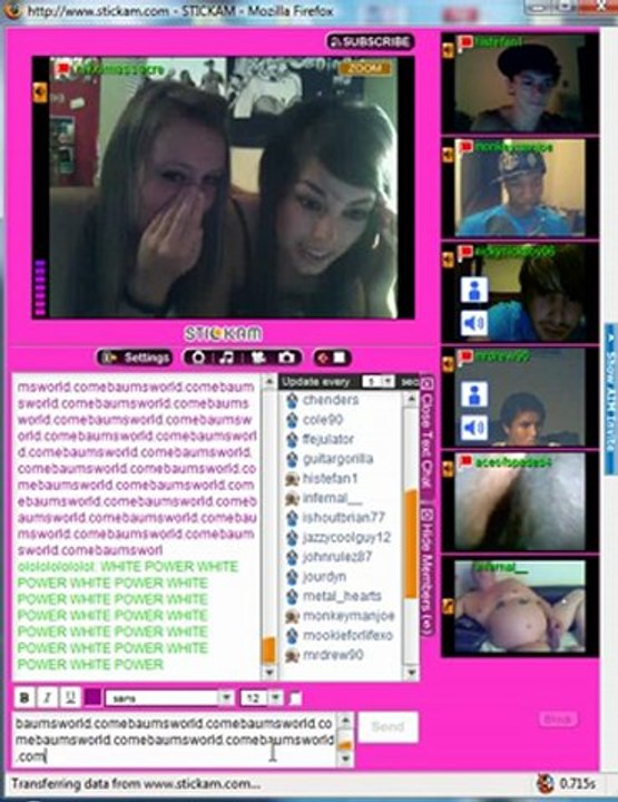 Stickam Raiding.