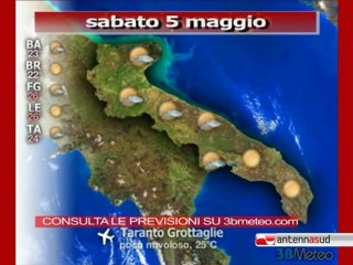 Previsioni del tempo, sabato 5 maggio