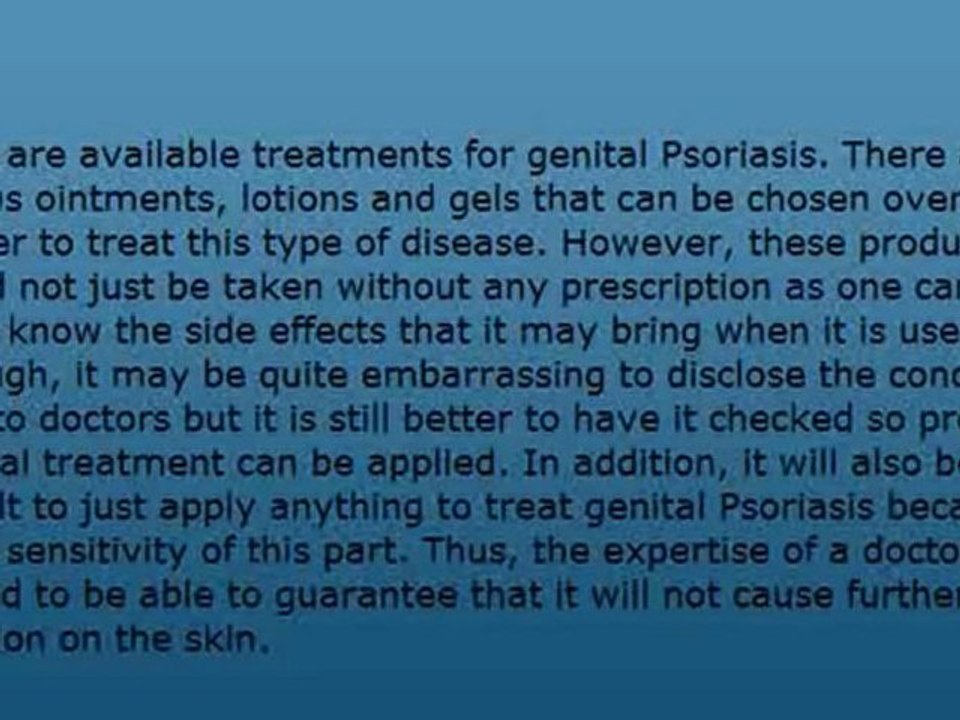 Fast Genital Psoriasis Cure That Works video Dailymotion