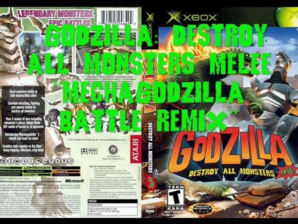 "Mechagodzilla Battle" Godzilla Destroy All Monsters Melee Remix