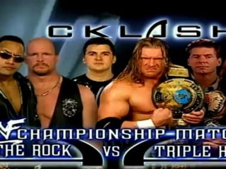 Triple H vs The Rock Promo at BackLash 2000