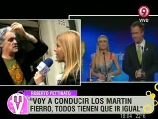 Pronto.com.ar Pettinato opinó sobre los Martín Fierro
